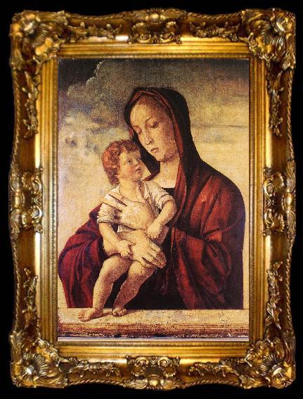 framed  BELLINI, Giovanni Madonna with Child 705, ta009-2